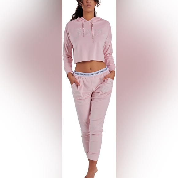 Juicy 🌸🌸Couture 🌸🌸bling loung set in Lola Pink NWT - Picture 4 of 9